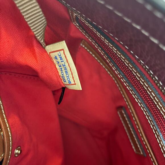 Dooney and Bourke Pebble Grain Small Lexington in Bordeaux - Picture 9 of 9